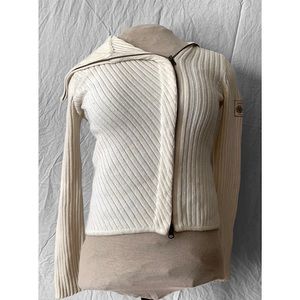 DKNY Jeans Asymmetrical Zip Sweater